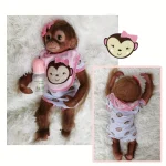 OtardDolls 20" Monkey Reborn Dolls Handmade Cute Reborn Baby Dolls With Soft Touch Realistic Toddler Doll For Kids Birthday - Imagine 6