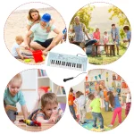 37 Keys Kids Electronic Piano Organ keyboard with Microphone Education Toys Musical Instrument Children Boy Girl Gifts - Imagine 5