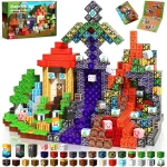Magnetic Blocks 100PCS Magnetic Building Cube Game,STEM Montessori Stacking Toy for Children Constructions Toys for Boys & Girls