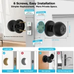 Viladepot Smart Lock Fingerprint Door Lock App Control Passcode Unlock Electronic Touchscreen Keypad Indoor - Imagine 3