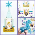 Friends Princess Castle House Sets for Girls Movies Royal Ice Playground Horse Carriage DIY Building Blocks Toys Kids Gifts 2022 - Imagine 6