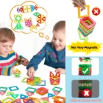 Magnetic Building Blocks DIY Magnets Toys medium size STEM Toys Construction Toys Learning Educational Magnet Toys - Imagine 6