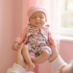 Aizwa1 13Inch bebe reborn de siliconaHandmade Silicone Reborn Baby Girl Vivienne For Children Birthday Gifts - Imagine 3