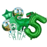 Dinosaur Birthday Party Decoration Paper Tableware Set Cups Plates Tablecoth Theme Balloons Happy Backdrop Supplies For Kids Boy - Imagine 6