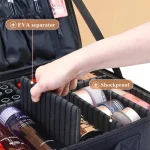 New Oxford Cloth Makeup Bag For Women Professional Large Capacity Travel Cosmetic Case - Imagine 3