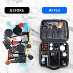 New Makeup Bag for Women Travel Waterproof Necessary Beauty Brush Embroidery Tool Storage Cosmetic Case Professional Makeup Box - Imagine 5