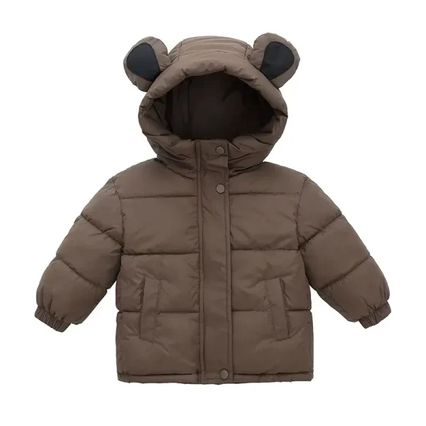 Thicken Jackets For Children Down Cotton Outerwear Cold Winter Plush Thick Coat For 2-8 Years Kids Boys Girls Cotton Warm Coats
