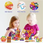 Montessori Education Magnetic Building Blocks DIY Magnets Toys Big Size and Mini Size Designer Construction Set Gifts for Kids - Imagine 5