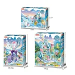 Sluban Building blocks 0896 Carriage 0897 Magic Tower 0898 Fairy Castle girl's birthday gift - Imagine 5