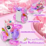 Unicorn RC Car Remote Control Unicorn Electric Toys Cartoon Cute Toys Creative Fun Light-emitting Doll Girl Gifts - Imagine 5