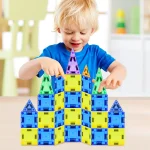 STEM Magnet Toys Educational Toys,26PCS Travel Magnetic Construction Set,Mini 3D Magnetic Tile Building Blocks for Kids - Imagine 3