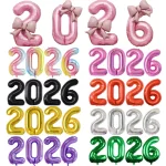 4pcs Christmas 2026 Foil Balloons 32/40Inch New Year Decor Balloons Xmas Baloon Chinese Spring Helium Baloon Festival Party Supp - Imagine 6