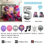 103pcs Kpop Demon Hunter Themed Silver Balloon Arch Set for Children's Birthday Party Decoration Baby Shower Gift Birthday Decor - Imagine 6