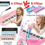 37 Keys Kids Electronic Piano Organ keyboard with Microphone Education Toys Musical Instrument Children Boy Girl Gifts - Imagine 6