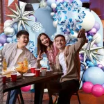 Snow Balloon Wreath Arch Kit Christmas Winter Party Birthday Anniversary Holiday Celebration Theme Event Decoration - Imagine 5