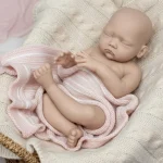 AnjoDoll 18inch Silicone bebe Girl Painted/Unpainted Reborn Doll Realistic Newborn Baby Doll Toy For Gifts Muñeca Reborn - Imagine 4