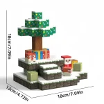 Build Your Own Christmas Decor Magnetic Blocks 54PCS STEM Creative Toys Santa Claus Gift Set - Imagine 5