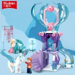 Sluban Building blocks 0896 Carriage 0897 Magic Tower 0898 Fairy Castle girl's birthday gift - Imagine 3