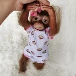 OtardDolls 20" Monkey Reborn Dolls Handmade Cute Reborn Baby Dolls With Soft Touch Realistic Toddler Doll For Kids Birthday - Imagine 4