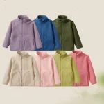 Autumn Winter Children Girls Clothes Baby Coat Solid Color Kids Clothes Thickened Family Matching Parents and Kids Costume