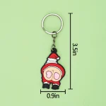 1-100PCS Christmas Keychains Festive Style Santa Claus Sweater Gingerbread Man Keyring Accessories for Women Men Holiday Gifts - Imagine 3