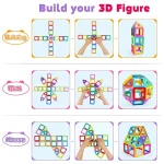Montessori Education Magnetic Building Blocks DIY Magnets Toys Big Size and Mini Size Designer Construction Set Gifts for Kids - Imagine 3