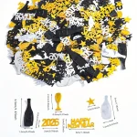 2026 Gold Happy New Year Confetti Table Scatter Glitter Wine Bottle New Year Eve Party Anniversary Decor Supplies - Imagine 3