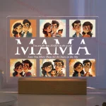 Personalized Custom Photo Text 3D Acrylic Lamp Customized Bedroom NightLight for MOM DAD LOVE Family Birthday Christmas Day Gift - Imagine 5