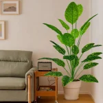 43.3Inch Giant Artificial Plants Tree Realistic Full Lush Greenery Indoor Outdoor All-Season Decor for Home Office Wedding Party - Imagine 4