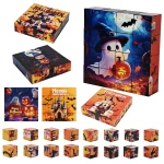 Magnetic Building Blocks, Halloween Themed Magnetic Block Puzzle, Magnetic Assembly Toys, Christmas and Halloween Gifts For Kids