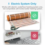 Meross HomeKit Wi-Fi Smart Thermostat for Electric Underfloor Heating System Touch Screen Work with Siri Alexa Google Assistant - Imagine 2