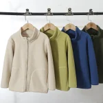 Autumn Winter Children Girls Clothes Baby Coat Solid Color Kids Clothes Thickened Family Matching Parents and Kids Costume - Imagine 3