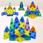 STEM Magnet Toys Educational Toys,26PCS Travel Magnetic Construction Set,Mini 3D Magnetic Tile Building Blocks for Kids - Imagine 5