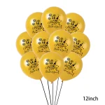 5-100Pcs Happy New Year Latex Balloon Black Gold Happy New Year Eve Party Balloons for Happy New Years 2026 Decorations Supplies - Imagine 5