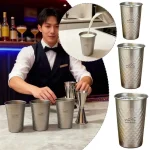 Portable 304 Stainless Steel Camping Cups Outdoor Travel Coffee Beer Water Cup Set For Travel Hiking Picnic BBQ - Imagine 3