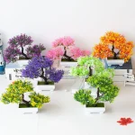 Artificial Tree Bonsai Simulation Plants Pot Plants for Garden Table Home Room Bedroom Decoration Outdoor Fake Plant Ornaments - Imagine 2