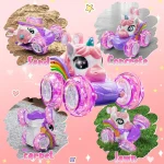 Unicorn RC Car Remote Control Unicorn Electric Toys Cartoon Cute Toys Creative Fun Light-emitting Doll Girl Gifts - Imagine 6