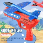 Airplane Launcher Toys Outdoor Sports Flying Toys Children's Foam Ejection Aircraft Toys Birthday Gifts for Boys Girls - Imagine 3