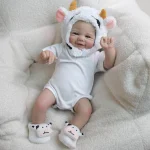 NPK Vivienne 19inch Reborn Baby Doll Soft Body Realistic 3D Skin Hand Painted Hair Touch Doll Multiple Layers Painting - Imagine 3
