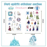 8 Disney Frozen Elsa Princess Cute Stickers Birthday Party INS Style Stickers for Decoration, Planner, Waterproof Stickers - Imagine 5