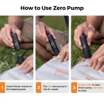 FLEXTAIL ZERO PUMP - 30g Camping Air Pump, Portable Electric Inflator for Sleeping Pads, 1 Rechargeable Battery Included - Imagine 6