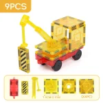 2.95" Magnetic Car Supplement Accessory Pack for Magnetic Building Blocks Tile Sensory Toy - Imagine 4
