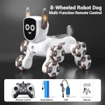JJRC Q193 Eight-wheel Multi-function RC Robot Dog with Voice Control Programmable Actions Gesture Remote Control Stunt Toy - Imagine 6