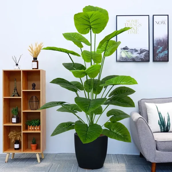43.3Inch Giant Artificial Plants Tree Realistic Full Lush Greenery Indoor Outdoor All-Season Decor for Home Office Wedding Party