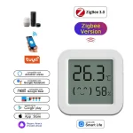 Tuya Zigbee Temperature Humidity Sensor For Smart Home LCD Screen Works With Alexa Google Home APP Smart Life Tuya Smart Yandex