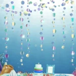 Under The Sea Party Decorations Jellyfish Mermaid Hanging Streamer Beach Banners Bubble Garlands Ocean Mermaid Birthday Supplies - Imagine 4