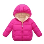 Baby Children Coats Winter Thick Jackets For Boys Warm Plush Thicken Outerwear For Girls Fur Hooded Jacket Kids Clothes Snowsuit - Imagine 6