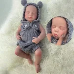 Artificial Soft Full Body Platinum Silicone Painted Reborn Doll Girl Handmade 20 inch Solid Newborn Fake Girl For Kid Gift - Imagine 4