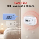 Carbon Monoxide Detector EN50291 10 Years CO Sensor Portable Carbon Monoxide Alarm For Home RV Travel LCD Dispaly AA Batteries - Imagine 2