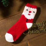 New Christmas Socks Coral Fleece Winter Plush Thickened Warm Confinement Floor Socks Men and Women Couple Socks Sleep Socks Gift - Imagine 5
